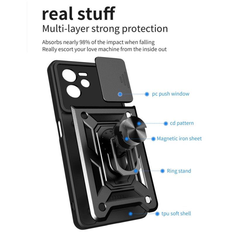 Etui do Realme C35 Camshield Z Pierścieniem Magnetycznym