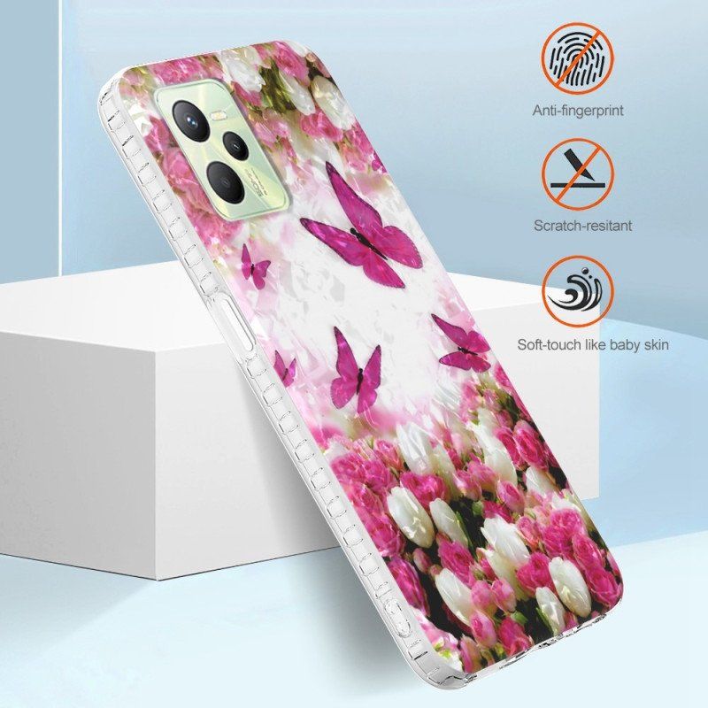 Etui do Realme C35 Stylowe Motyle