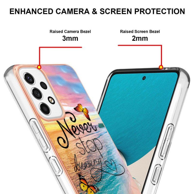 Etui do Samsung Galaxy A53 5G Nigdy Nie Przestawaj Marzyć O Motylach