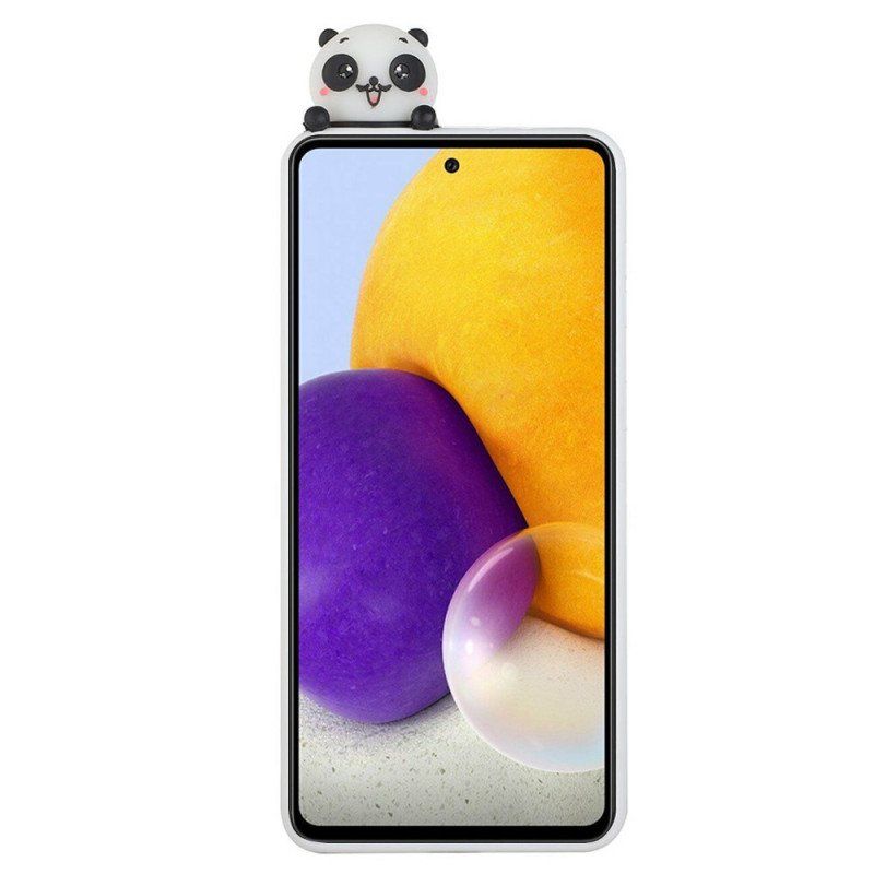 Etui do Samsung Galaxy A53 5G Panda Zabawa 3d