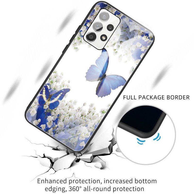 Etui do Samsung Galaxy A53 5G Szkło Hartowane W Kształcie Motyli