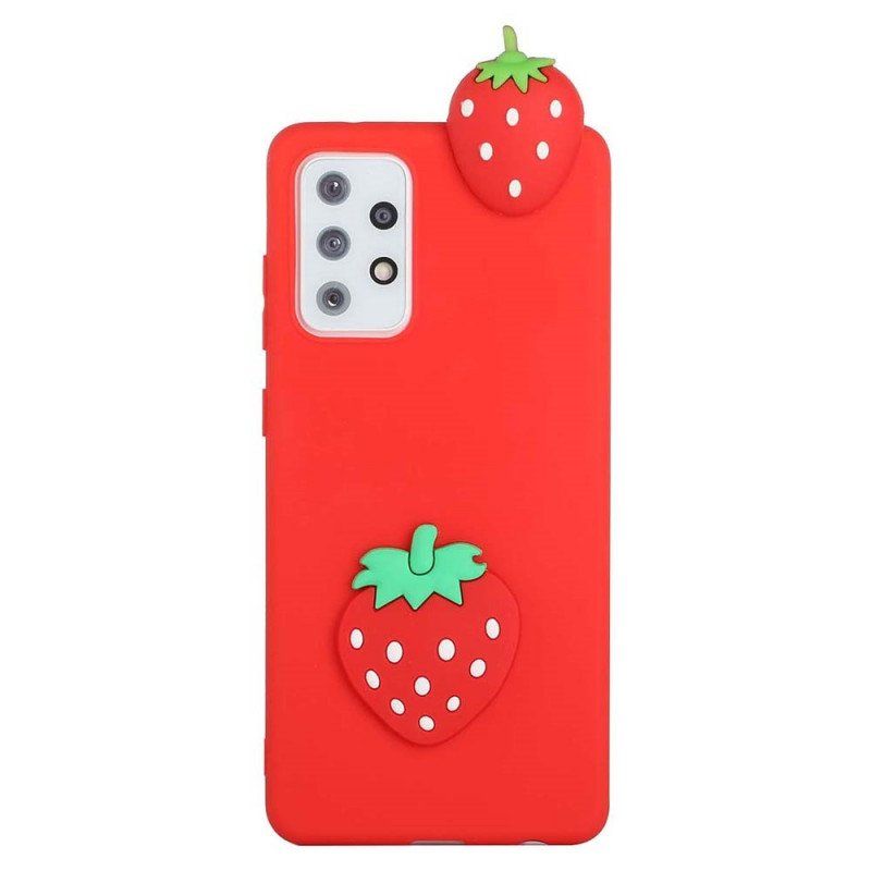 Etui do Samsung Galaxy A53 5G Truskawka 3d