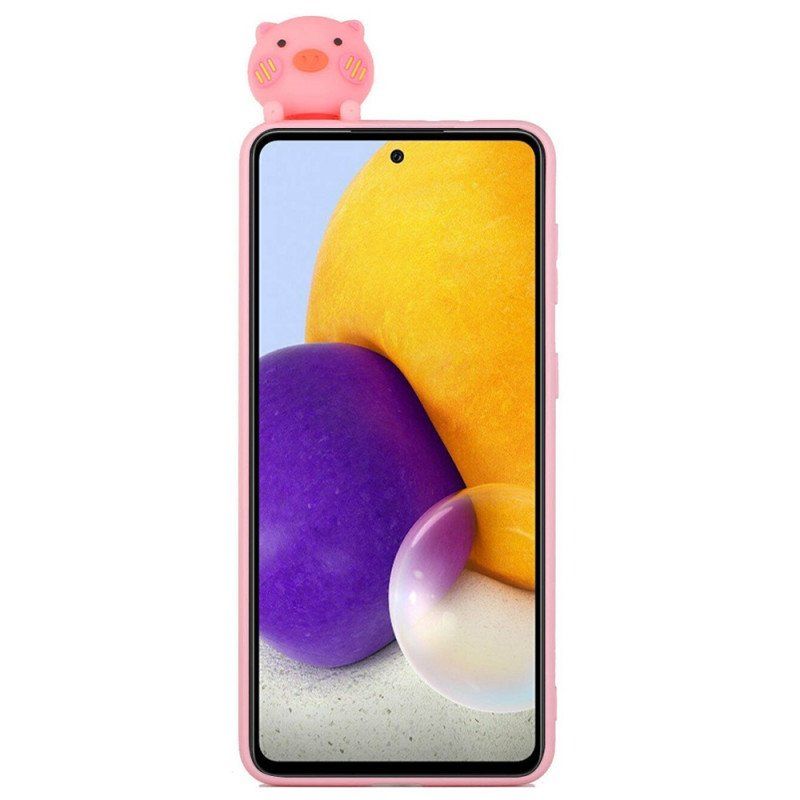 Etui do Samsung Galaxy A53 5G Zabawna Świnia 3d