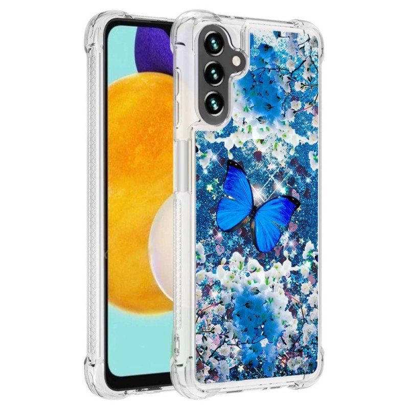 Etui do Samsung Galaxy A54 5G Cekiny Motyle