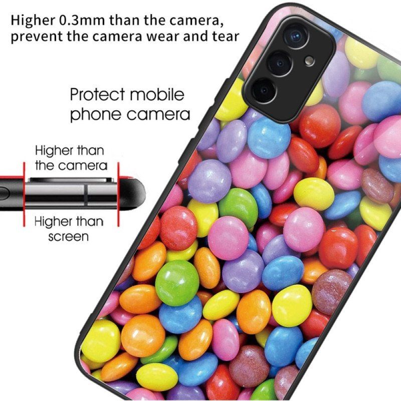 Etui do Samsung Galaxy M13 Cukierki Ze Szkła Hartowanego