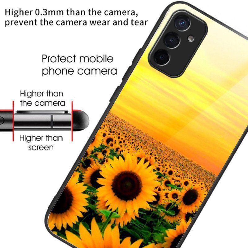 Etui do Samsung Galaxy M13 Słoneczniki Odmiany Szkła Hartowanego