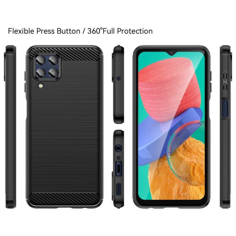 Etui do Samsung Galaxy M33 5G Szczotkowane Włókno Węglowe