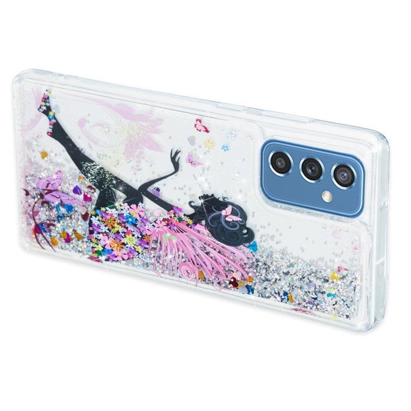 Etui do Samsung Galaxy M52 5G Cekiny Księżniczki