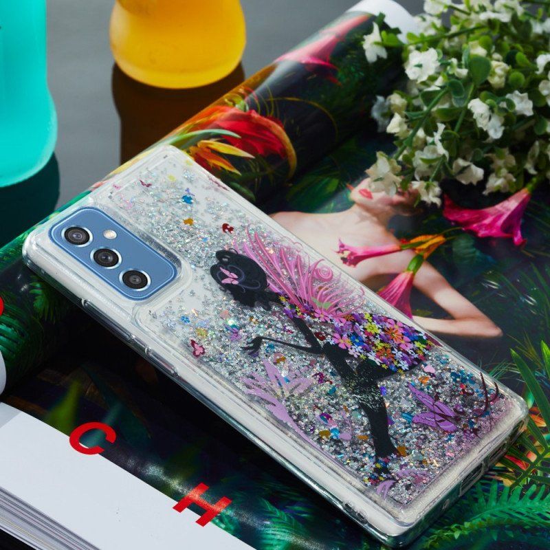 Etui do Samsung Galaxy M52 5G Cekiny Księżniczki