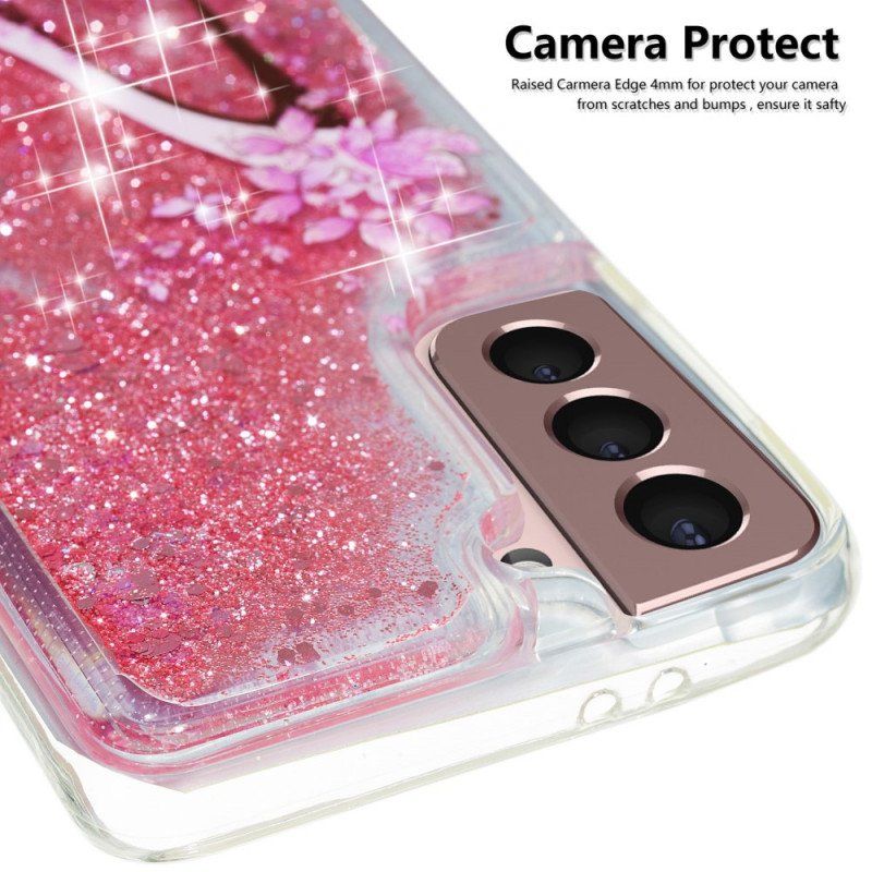 Etui do Samsung Galaxy S22 5G Brokatowa Pompka