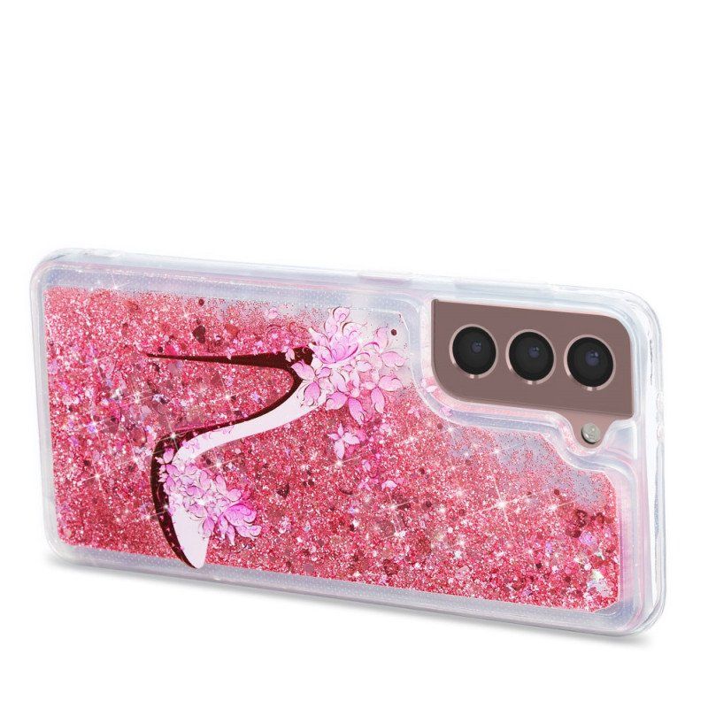 Etui do Samsung Galaxy S22 5G Brokatowa Pompka