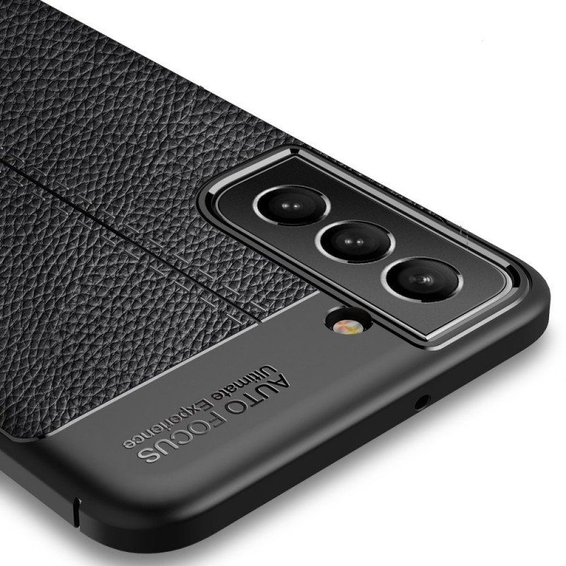 Etui do Samsung Galaxy S22 5G Efekt Skóry Liczi Z Podwójną Linią