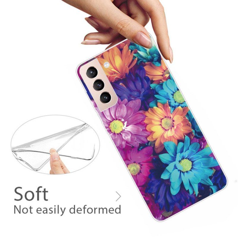 Etui do Samsung Galaxy S22 5G Elastyczne Kwiaty