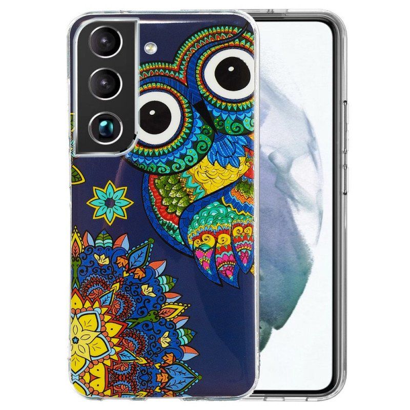 Etui do Samsung Galaxy S22 5G Fluorescencyjna Mandala Sowa