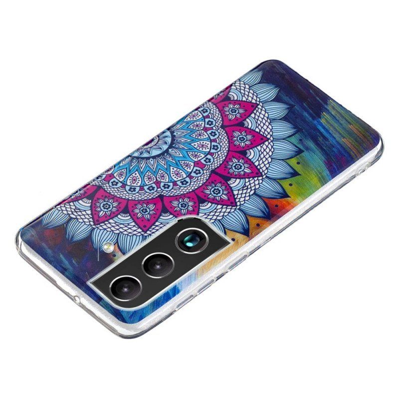 Etui do Samsung Galaxy S22 5G Fluorescencyjna Seria Kwiatowa