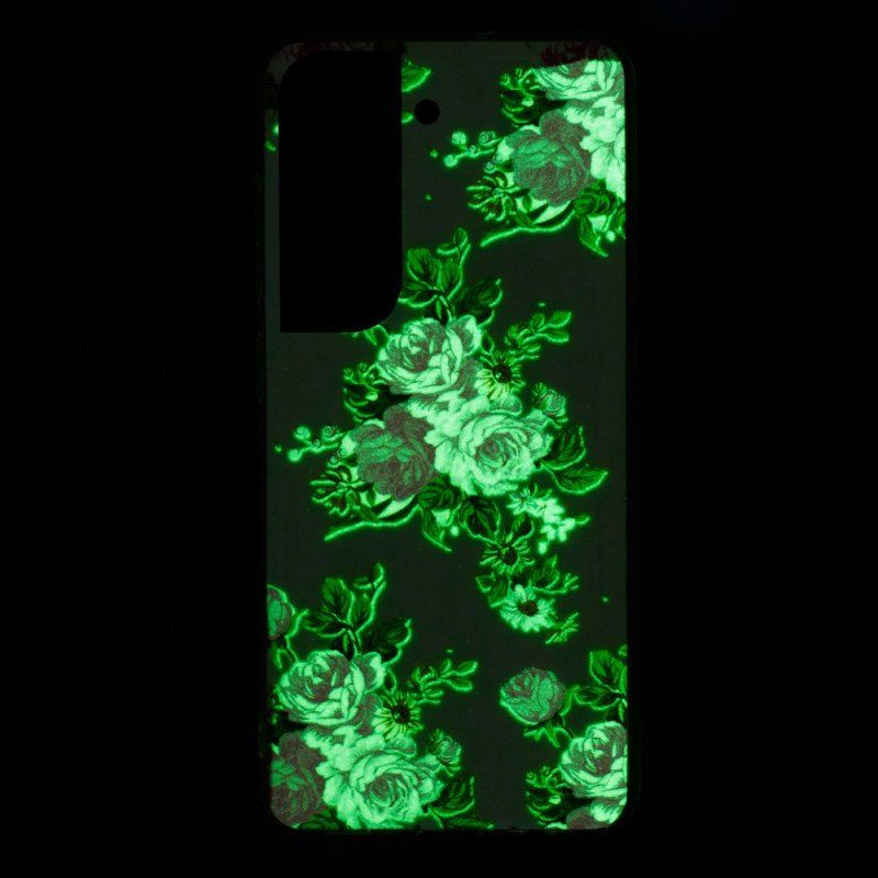 Etui do Samsung Galaxy S22 5G Fluorescencyjne Kwiaty Wolności