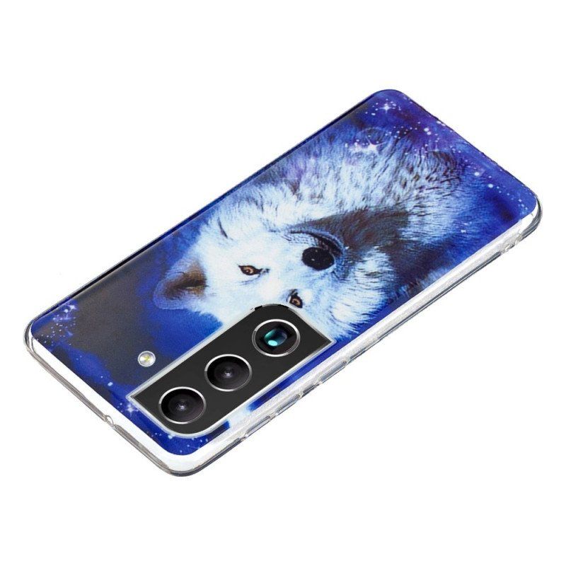 Etui do Samsung Galaxy S22 5G Fluorescencyjny Wilk