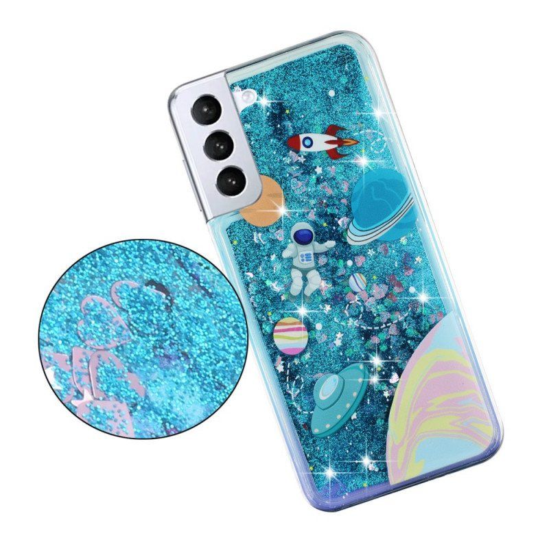 Etui do Samsung Galaxy S22 5G Kosmiczne Cekiny