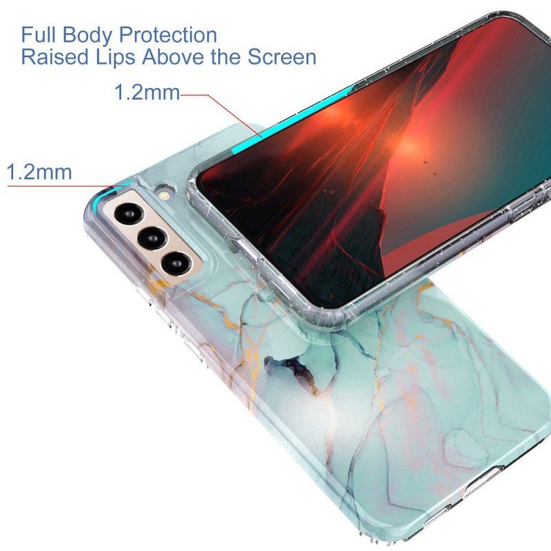 Etui do Samsung Galaxy S22 5G Silikonowy Elastyczny Marmur