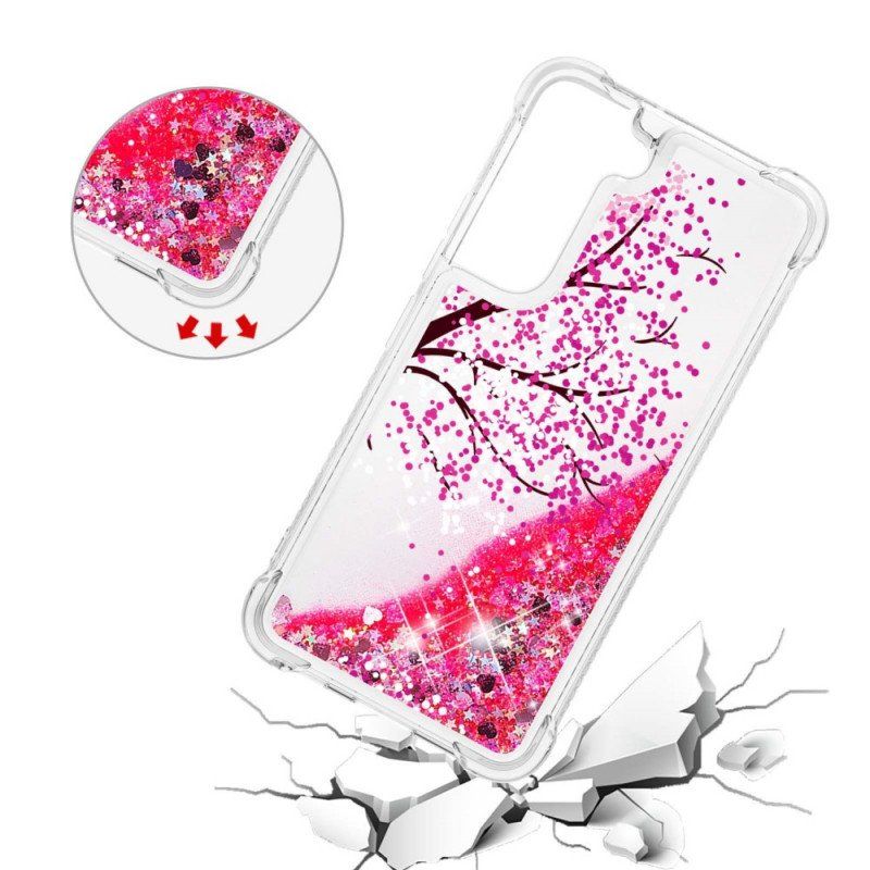 Etui do Samsung Galaxy S22 Plus 5G Brokatowe Drzewo