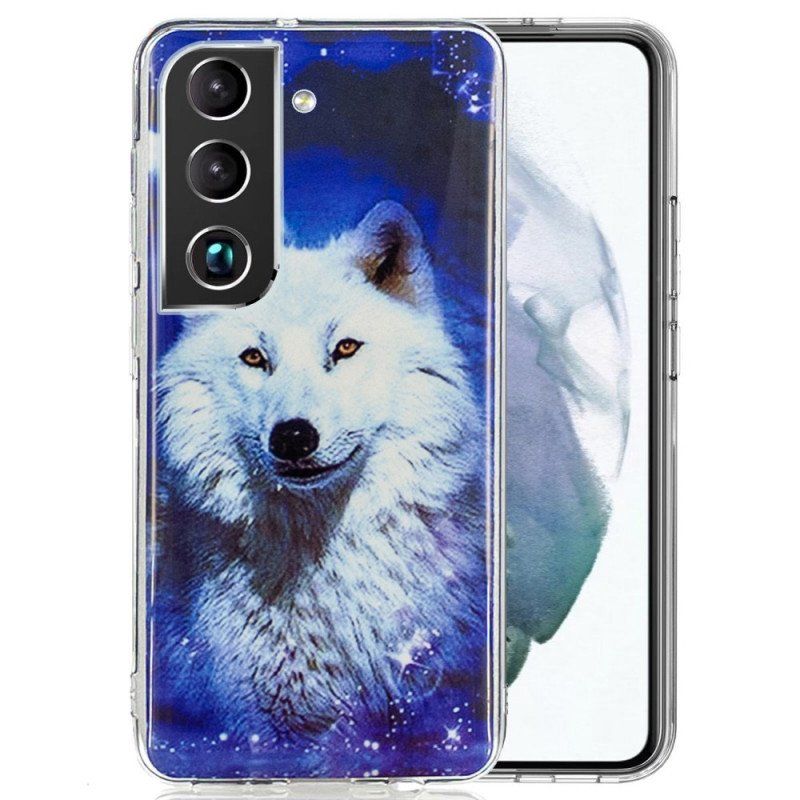 Etui do Samsung Galaxy S22 Plus 5G Fluorescencyjny Wilk