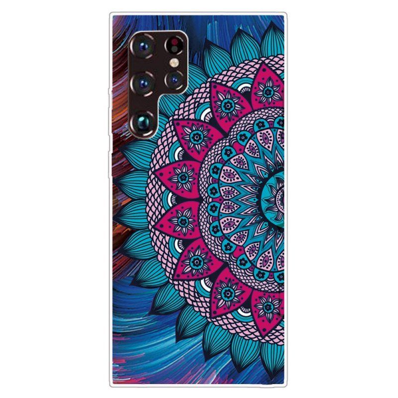 Etui do Samsung Galaxy S22 Ultra 5G Kolorowa Mandala