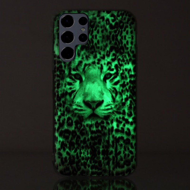 Etui do Samsung Galaxy S22 Ultra 5G Lampart Fluorescencyjny