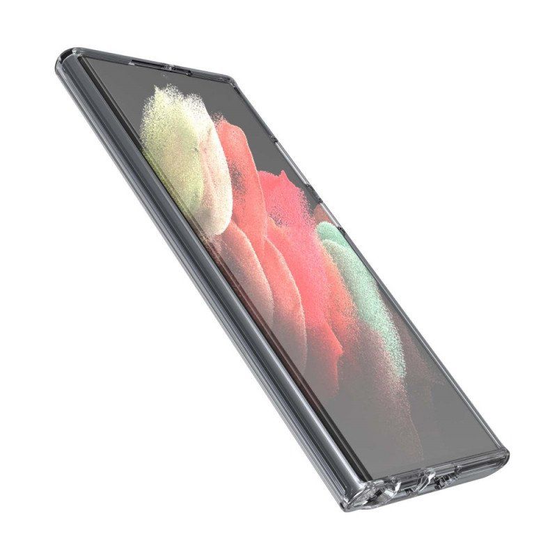 Etui do Samsung Galaxy S22 Ultra 5G Przezroczysty Hybrydowy Kolorowy