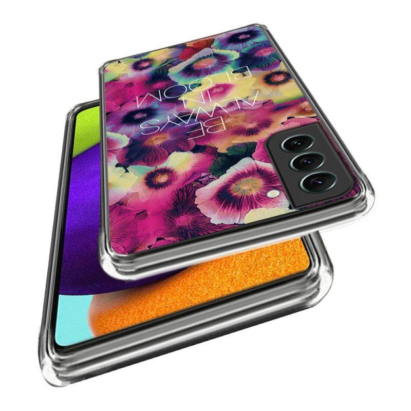 Etui do Samsung Galaxy S23 5G Silikon Bądź Zawsze W Rozkwicie