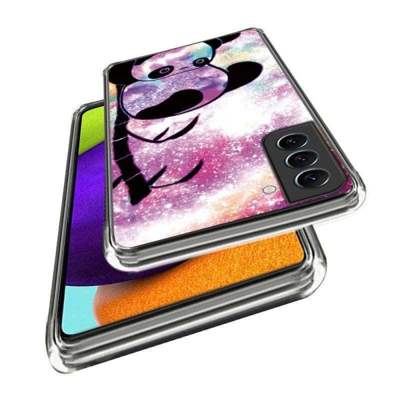 Etui do Samsung Galaxy S23 5G Silikonowa Panda Do Góry Nogami