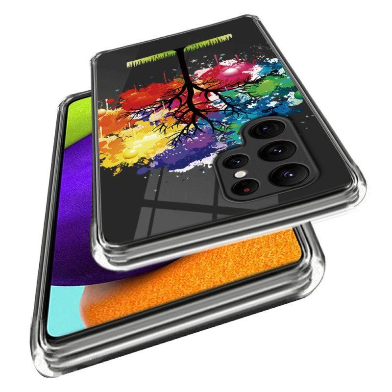 Etui do Samsung Galaxy S23 Ultra 5G Akwarela Drzewo