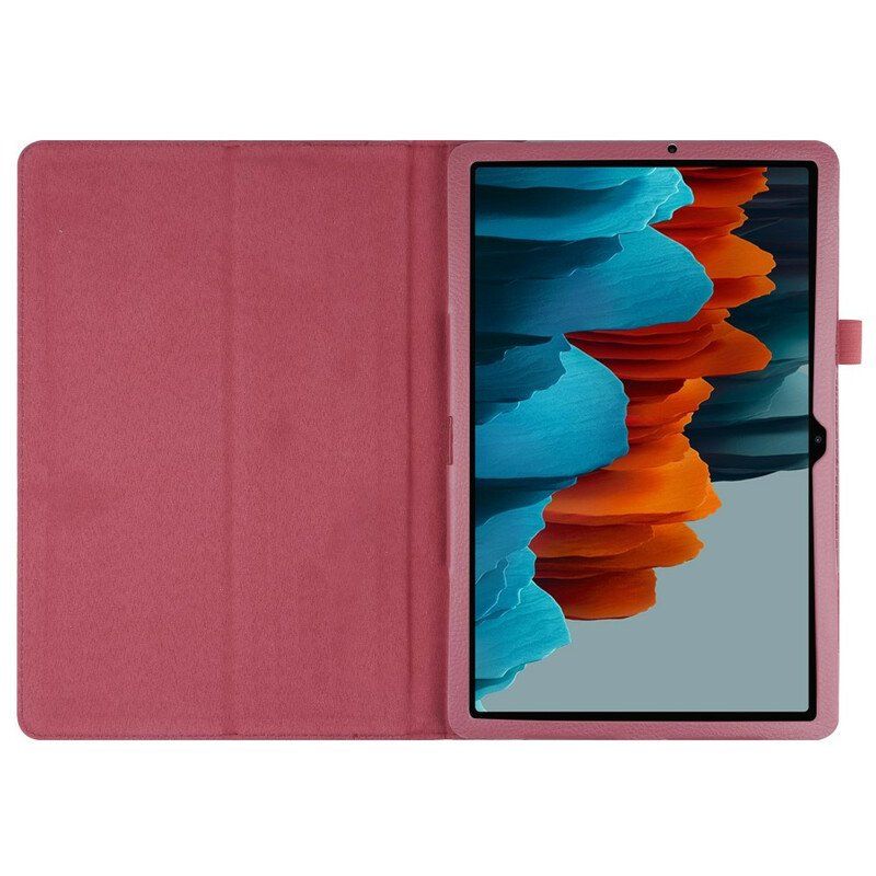 Etui do Samsung Galaxy Tab S8 Plus / Tab S7 Plus Sztuczna Skóra Liczi