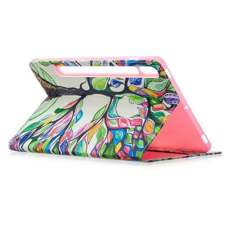 Etui do Samsung Galaxy Tab S8 / Tab S7 Kolorowe Drzewo