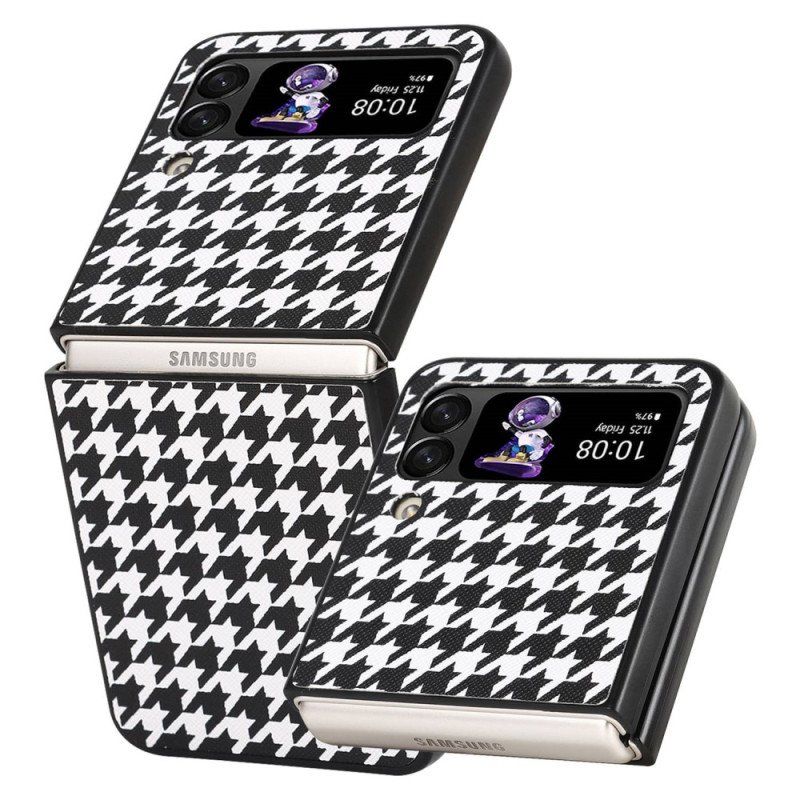 Etui do Samsung Galaxy Z Flip 4 Etui Folio Houndstooth