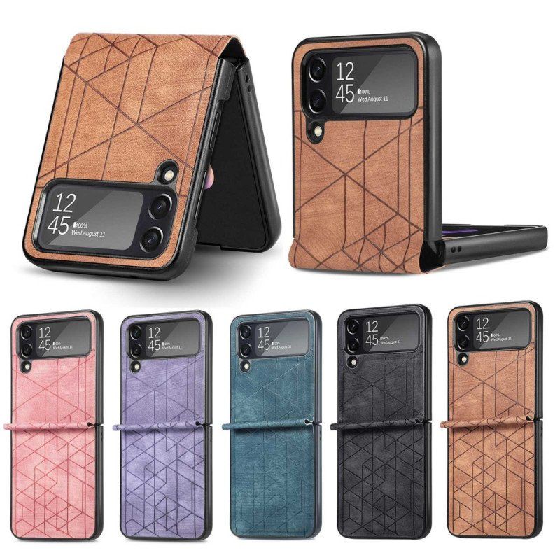 Etui do Samsung Galaxy Z Flip 4 Etui Folio Linie Geometryczne