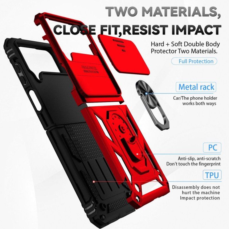 Etui do Samsung Galaxy Z Flip 4 Etui Folio Pierścień Premium / Osłona Obiektywu