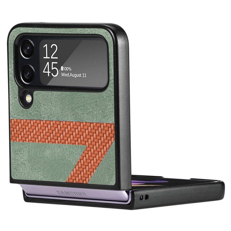 Etui do Samsung Galaxy Z Flip 4 Etui Folio Stylowa Skórzana Konstrukcja Z