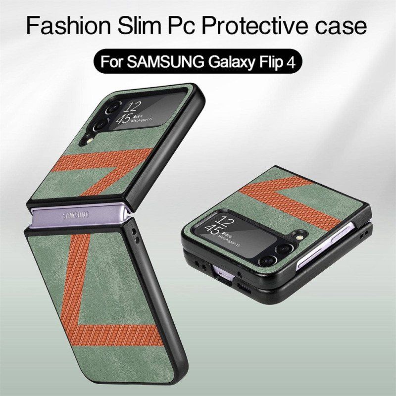 Etui do Samsung Galaxy Z Flip 4 Etui Folio Stylowa Skórzana Konstrukcja Z