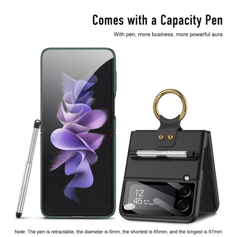 Etui do Samsung Galaxy Z Flip 4 Etui Ochronne Etui Folio Uchwyt Rysika Z Pełną Ochroną