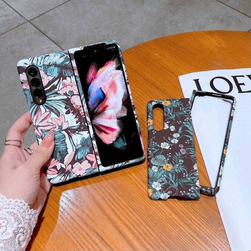 Etui do Samsung Galaxy Z Fold 4 Kwiaty Tapeta