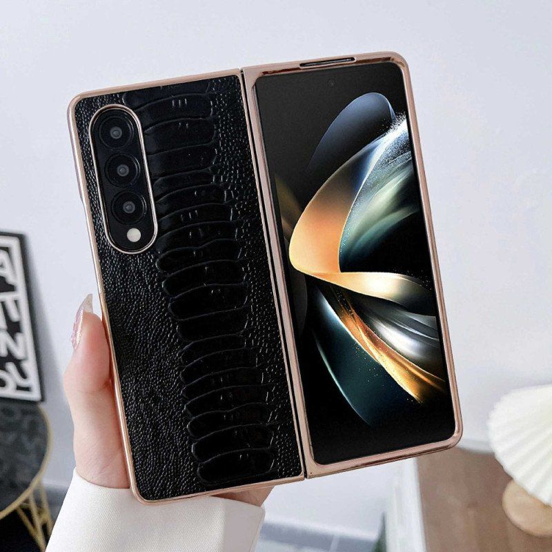 Etui do Samsung Galaxy Z Fold 4 Linia Croco