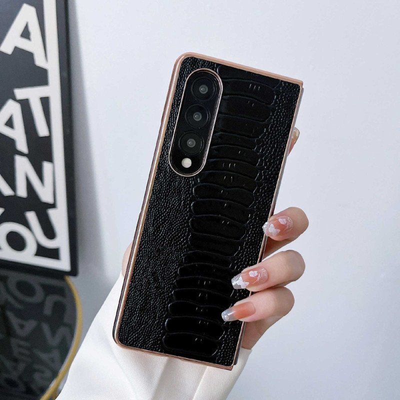 Etui do Samsung Galaxy Z Fold 4 Linia Croco