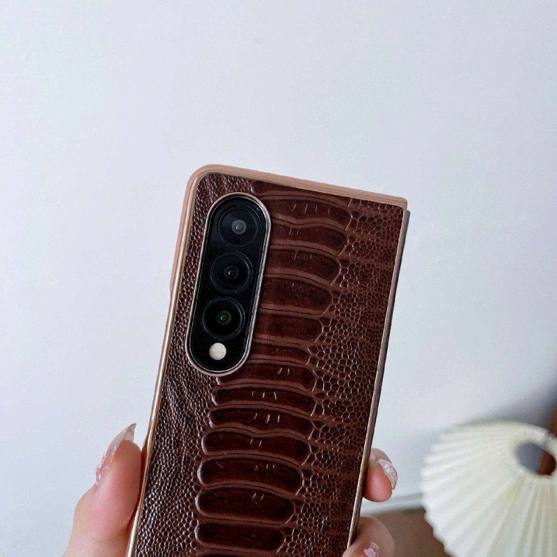 Etui do Samsung Galaxy Z Fold 4 Linia Croco