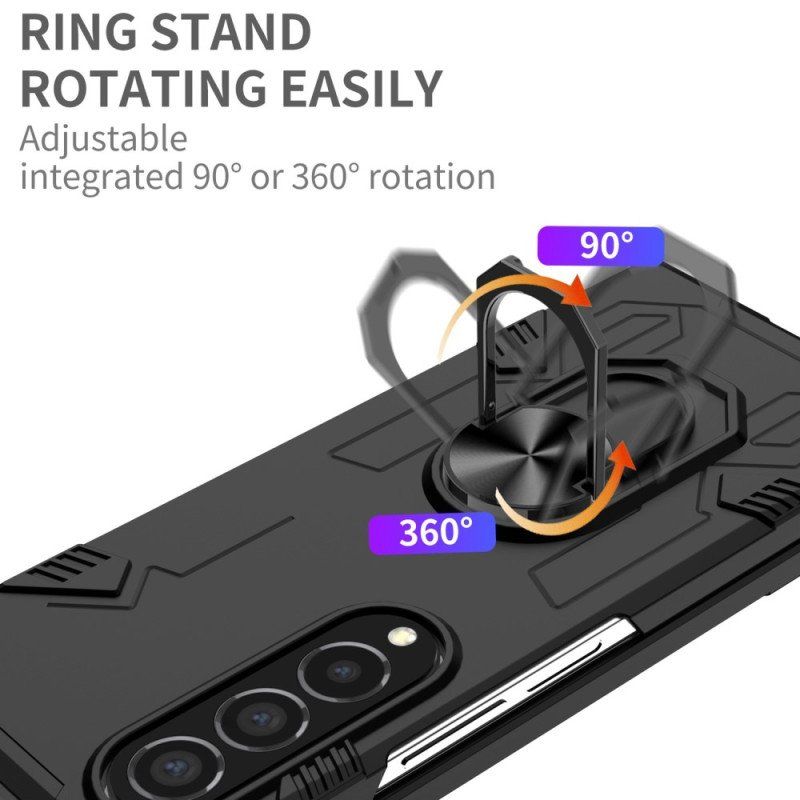 Etui do Samsung Galaxy Z Fold 4 Metalowy Pierścionek