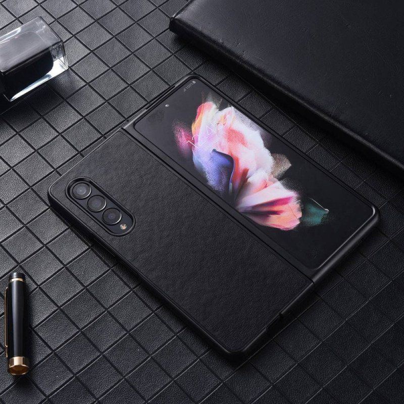 Etui do Samsung Galaxy Z Fold 4 Nylonowa Tekstura Ze Sztucznej Skóry