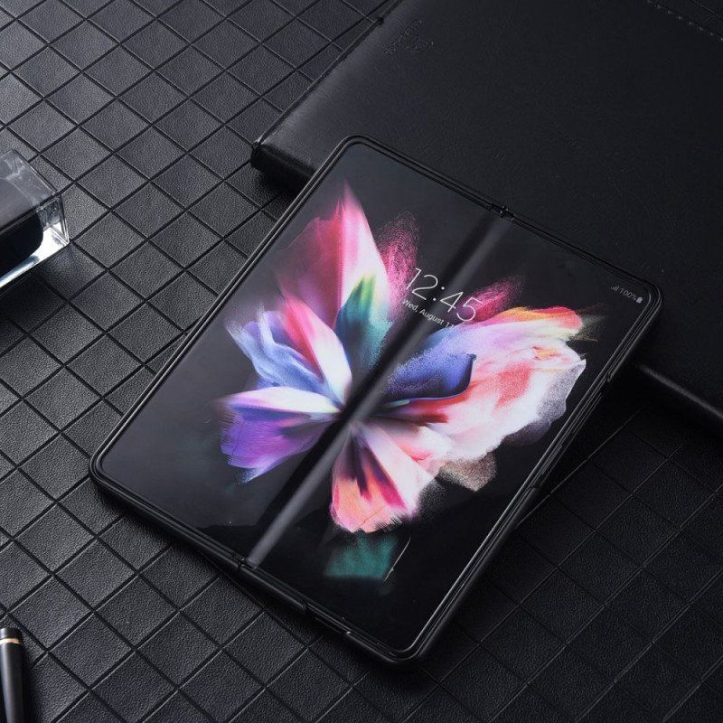 Etui do Samsung Galaxy Z Fold 4 Nylonowa Tekstura Ze Sztucznej Skóry