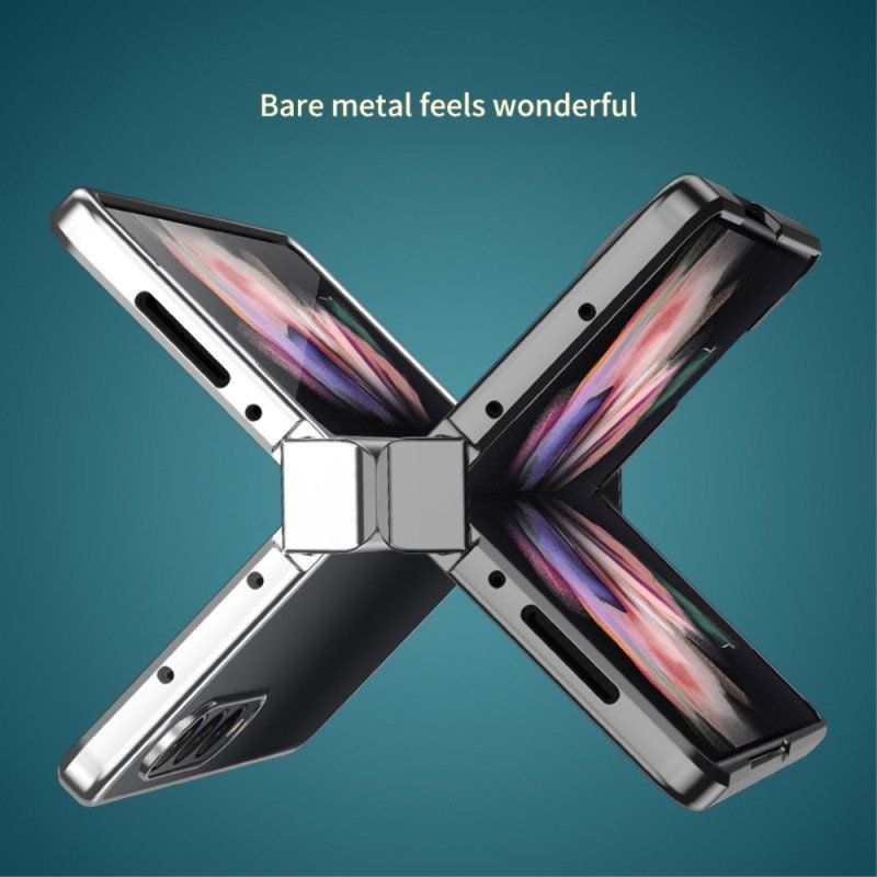 Etui do Samsung Galaxy Z Fold 4 Przezroczysty Metaliczny Zawias