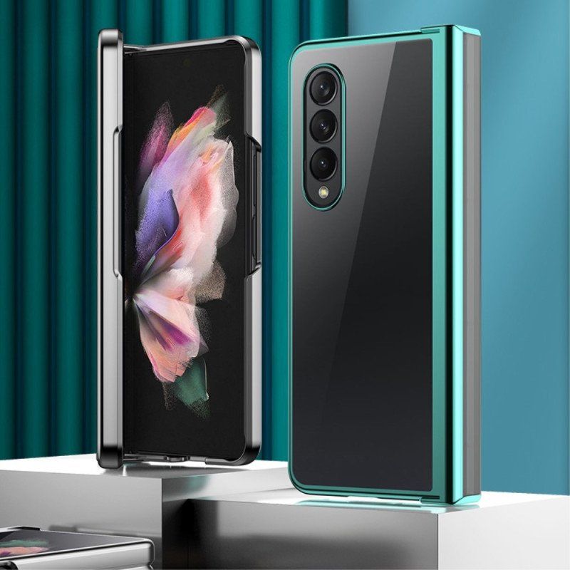 Etui do Samsung Galaxy Z Fold 4 Przezroczysty Metaliczny Zawias