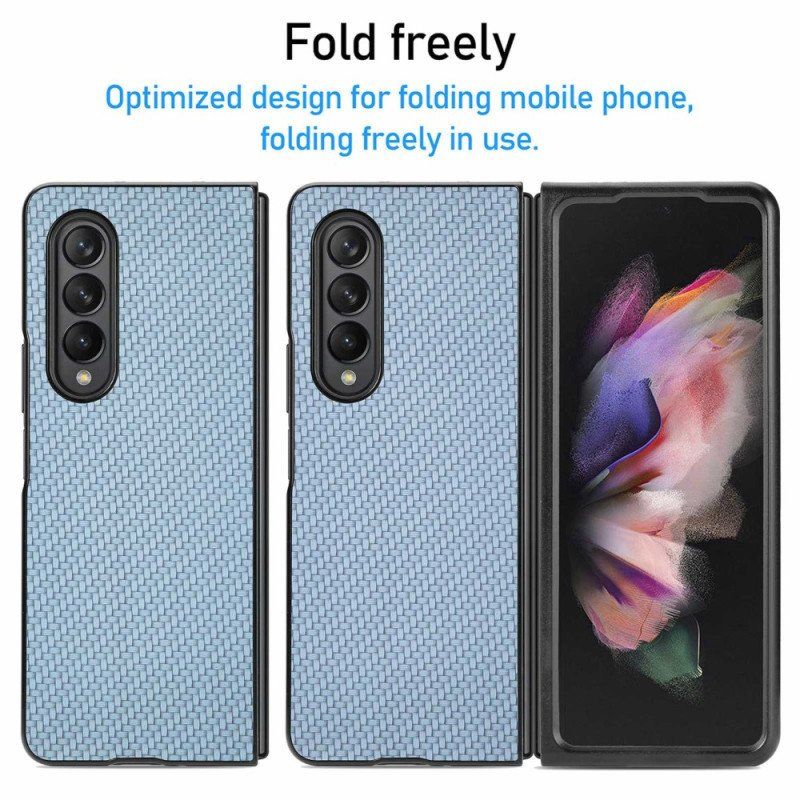 Etui do Samsung Galaxy Z Fold 4 Tkane Włókno Węglowe