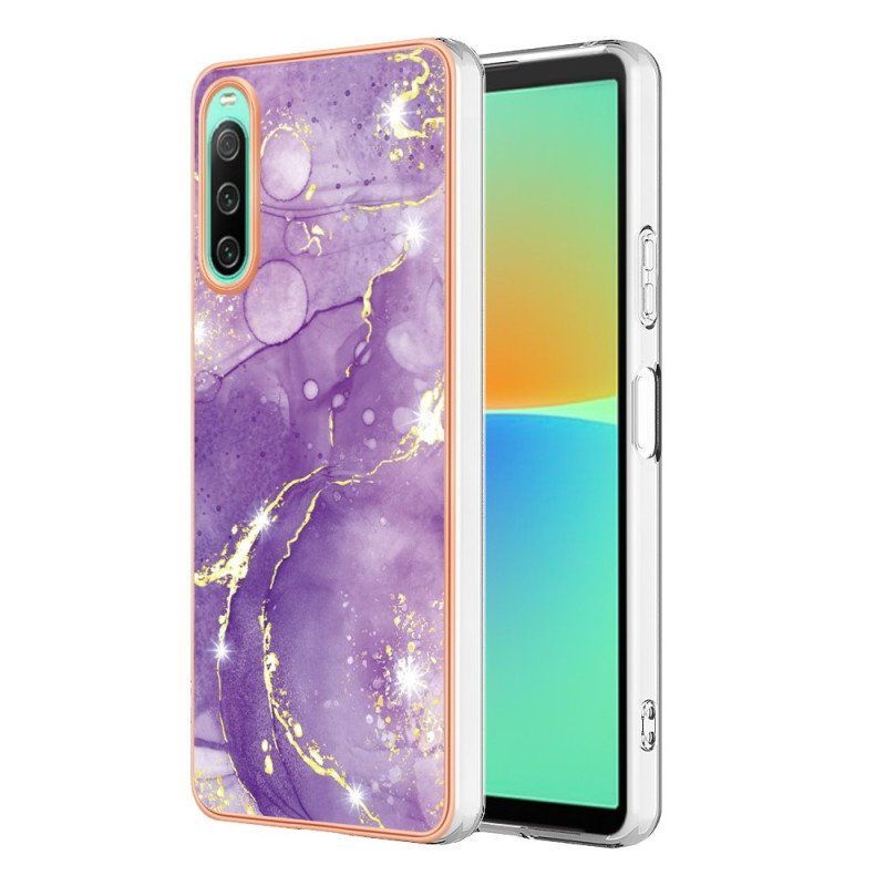 Etui do Sony Xperia 10 IV Kolorowy Marmur